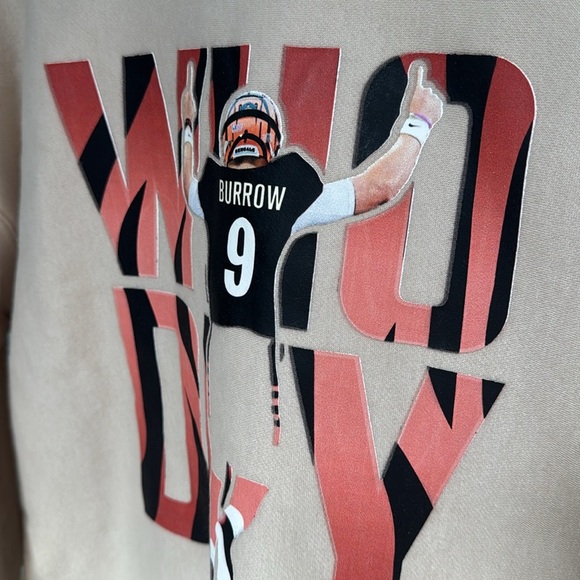 Joe Burrow Cincinnati Bangles Who Dey Sweatshirt - Picture 3 of 3